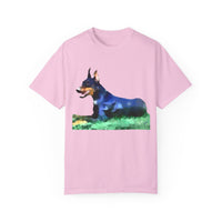Doberman Pinscher 'Lina' Unisex Relaxed Fit Garment-Dyed T-shirt