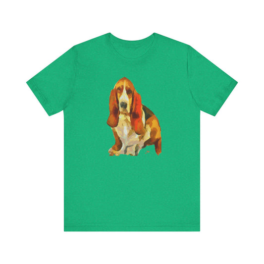 Basset Hound 'Lautrec' Unisex Jersey Short Sleeve Tee