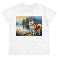 Shiba Inh Women's Midweight Cotton Tee