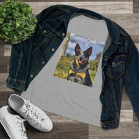 Blue Heeler - Australian Cattle Dog 'Bailey' Women's Relaxed Fit Cotton Tee