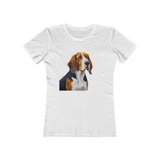 American English Coonhound Women's Slim Fitted Tee: A Tribute to the Devout Raccoon Hunter