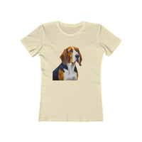 American English Coonhound Women's Slim Fitted Tee: A Tribute to the Devout Raccoon Hunter
