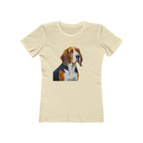 American English Coonhound Women's Slim Fitted Tee: A Tribute to the Devout Raccoon Hunter