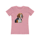 American English Coonhound Women's Slim Fitted Tee: A Tribute to the Devout Raccoon Hunter