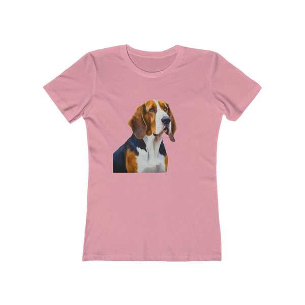 American English Coonhound Women's Slim Fitted Tee: A Tribute to the Devout Raccoon Hunter