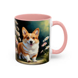 Welsh Corgi Puppy - Accent Coffee Mug