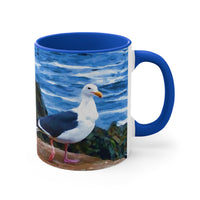 Bodega Bay Seagull #1 - Accent Coffee Mug, 11oz