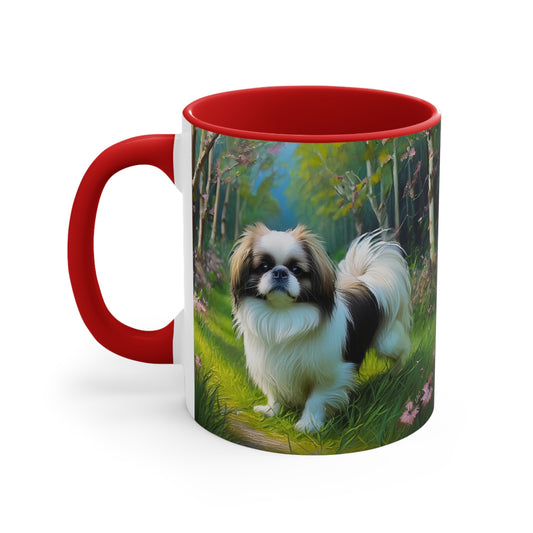 Japanese Chin 11oz Ceramic Accent Mug