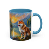 Shiba Inu - Ceramic Accent Coffee Mug - 2 Sizes