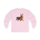 Australian Terrier Unisex Classic Cotton Long Sleeve Tee