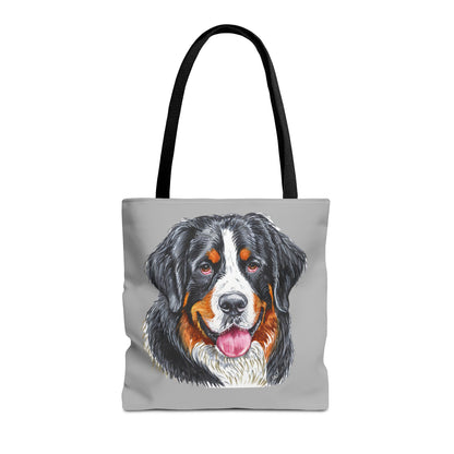 Bernese Mountain Dog Polyester Tote Bag (AOP)