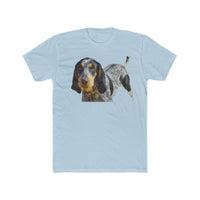 Bluetick Coonhound Men's Fitted Cotton Crew Tee