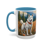 Yakutian Laika Ceramic Accent Coffee Mug (11, 15oz)