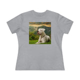 Dogo Argentino  -  Women's Relaxed Fit  Cotton Tee