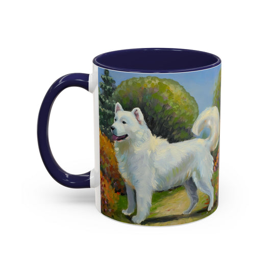 Japanese Spitz Ceramic Accent Mug - 2 Sizes