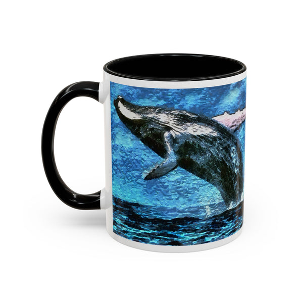 Humpback Whale Accent Coffee Mug, 11oz