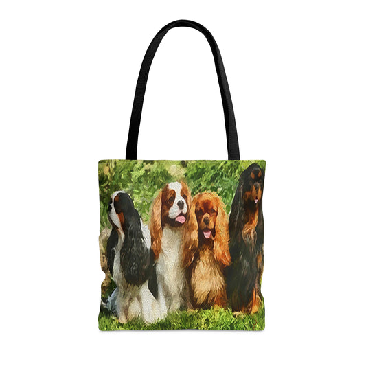 King Charles Spaniels 'Cavalier Club' Tote Bag
