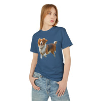 Nederlandse Kooikerhondje  Unisex Relaxed Fit Garment-Dyed Heavyweight Cotton Tee