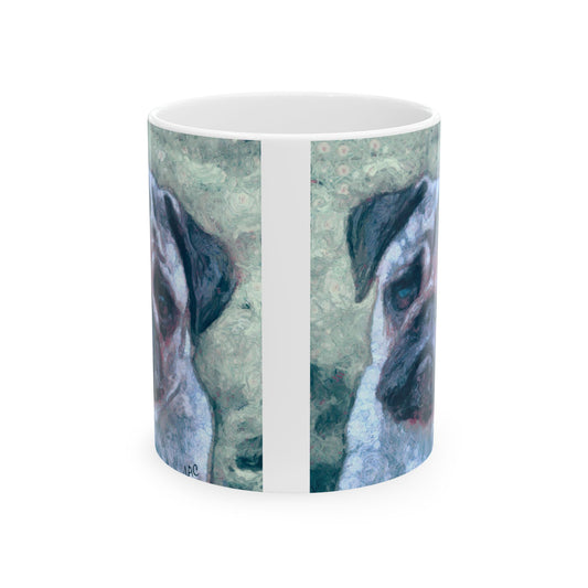 Pug  'Pompey' Ceramic Mug 11oz