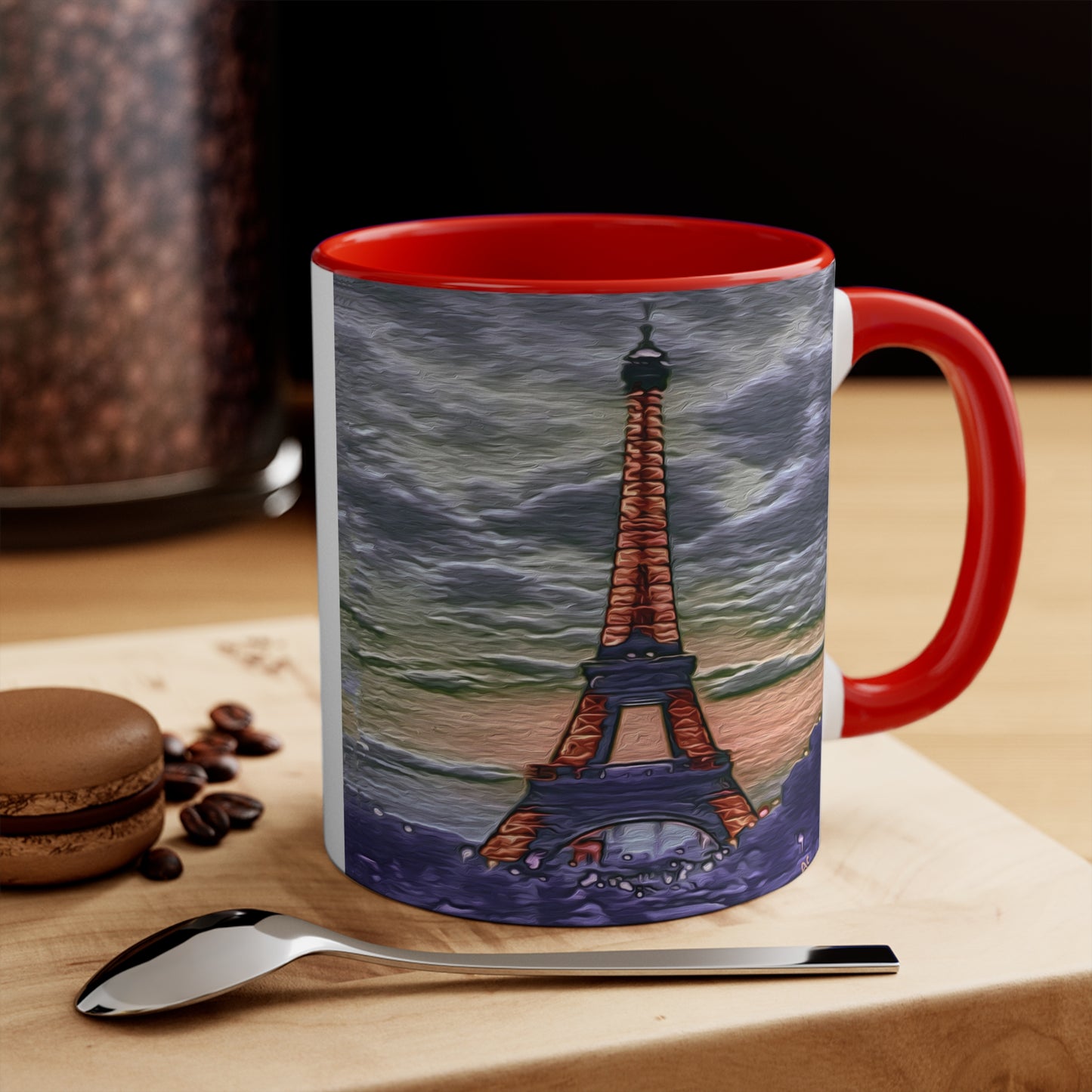 Eiffel Tower Sunset - Accent Coffee Mug, 11oz