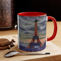 Eiffel Tower Sunset - Accent Coffee Mug, 11oz