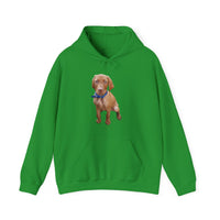 Hungarian Vizsla 'Augie' Unisex 50/50 Hoodie