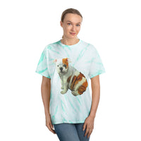 English Bulldog 'Bugsy' - Unisex Tie-Dye Tee, Cyclone