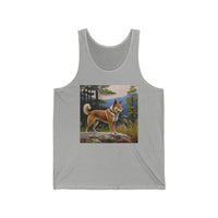 Shikoku - Japanese Hunting Dog - Relaxed Fit Unisex Jersey Tank