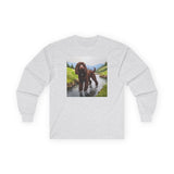 Irish Water Spaniel Unisex Classic Cotton Long Sleeve Tee