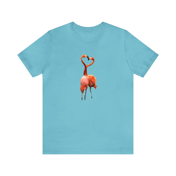 Flamingo 'Love Birds' -  Classic Jersey Short Sleeve Tee