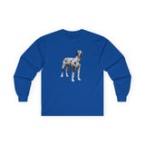 Great Dane 'Zeus' Unisex Cotton Long Sleeve Tee