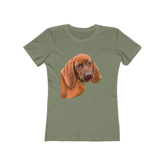 Redbone Coonhound - Women's Slim Fit Ringspun Cotton T-Shirt