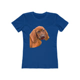 Redbone Coonhound - -  Women's Slim Fit Ringspun Cotton T-Shirt