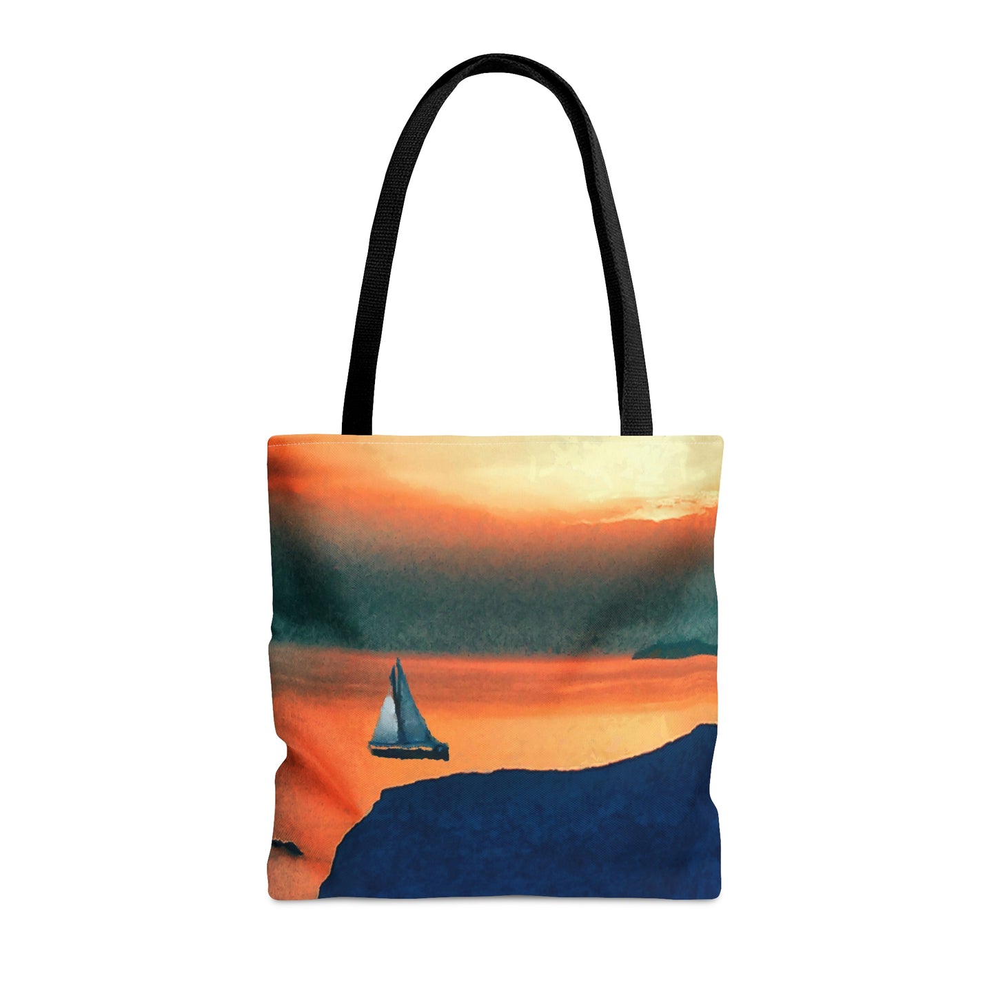 Kastro (Greece) Sunset Tote Bag