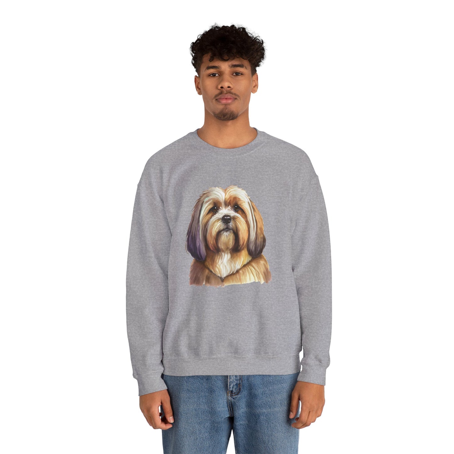 Lhasa Apso Unisex 50/50 Crewneck Sweatshirt