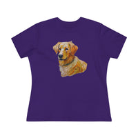 Golden Retriever Puppy Women's Relaxed Fit Cotton Tee