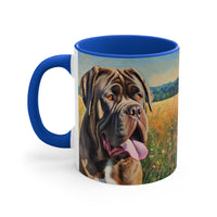 Neopolitan Mastiff 11oz Ceramic Accent Mug (Size: 11oz)