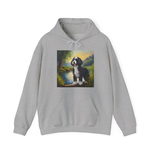 Portuguese Water Dog 50/50 Hooded Sweatshirt