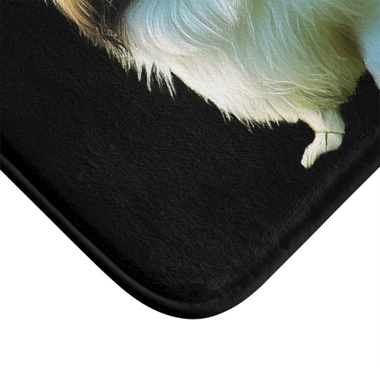 Charming Japanese Chin Bathroom Rug Mat