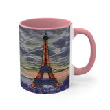 Eiffel Tower Sunset - Accent Coffee Mug, 11oz