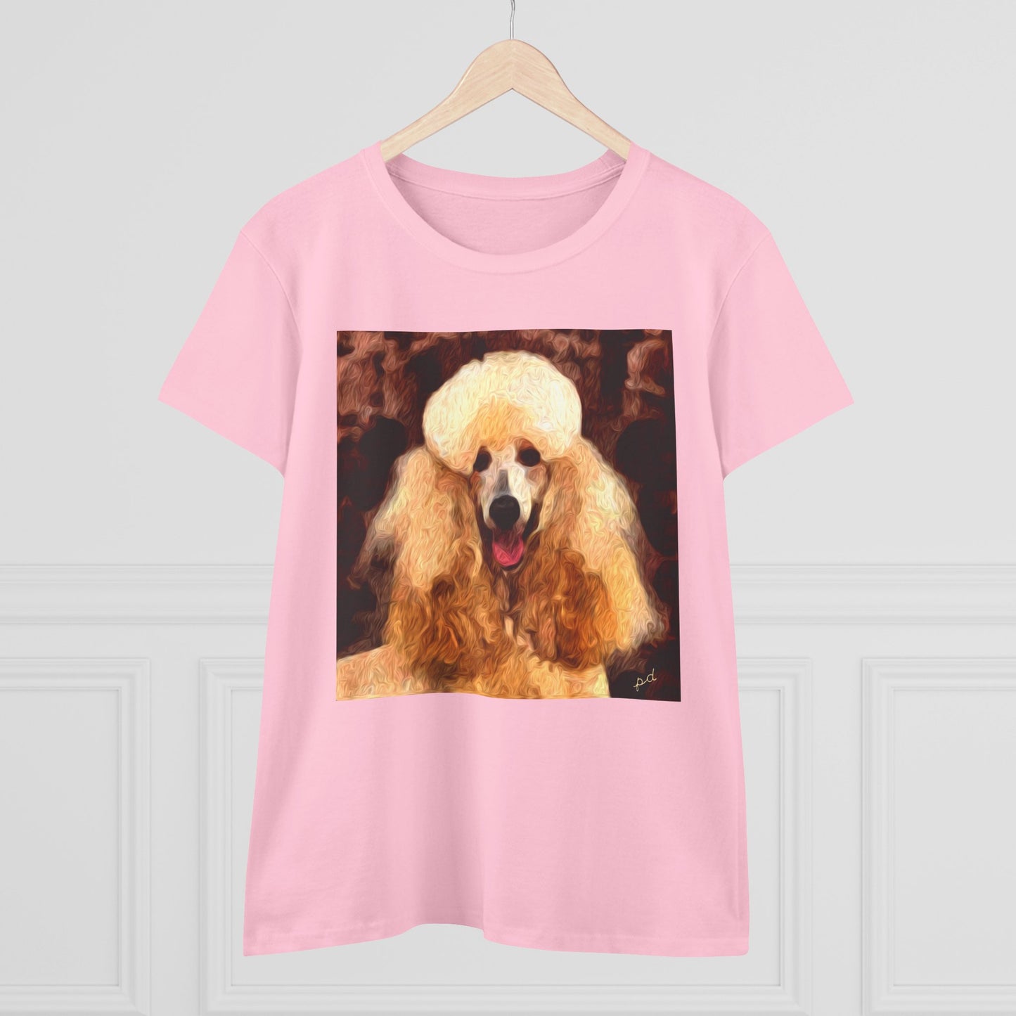 Poodle Women's Midweight Cotton Tee