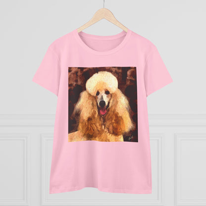 Poodle Women's Midweight Cotton Tee