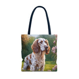 English Setter Polyester Tote Bag (AOP)