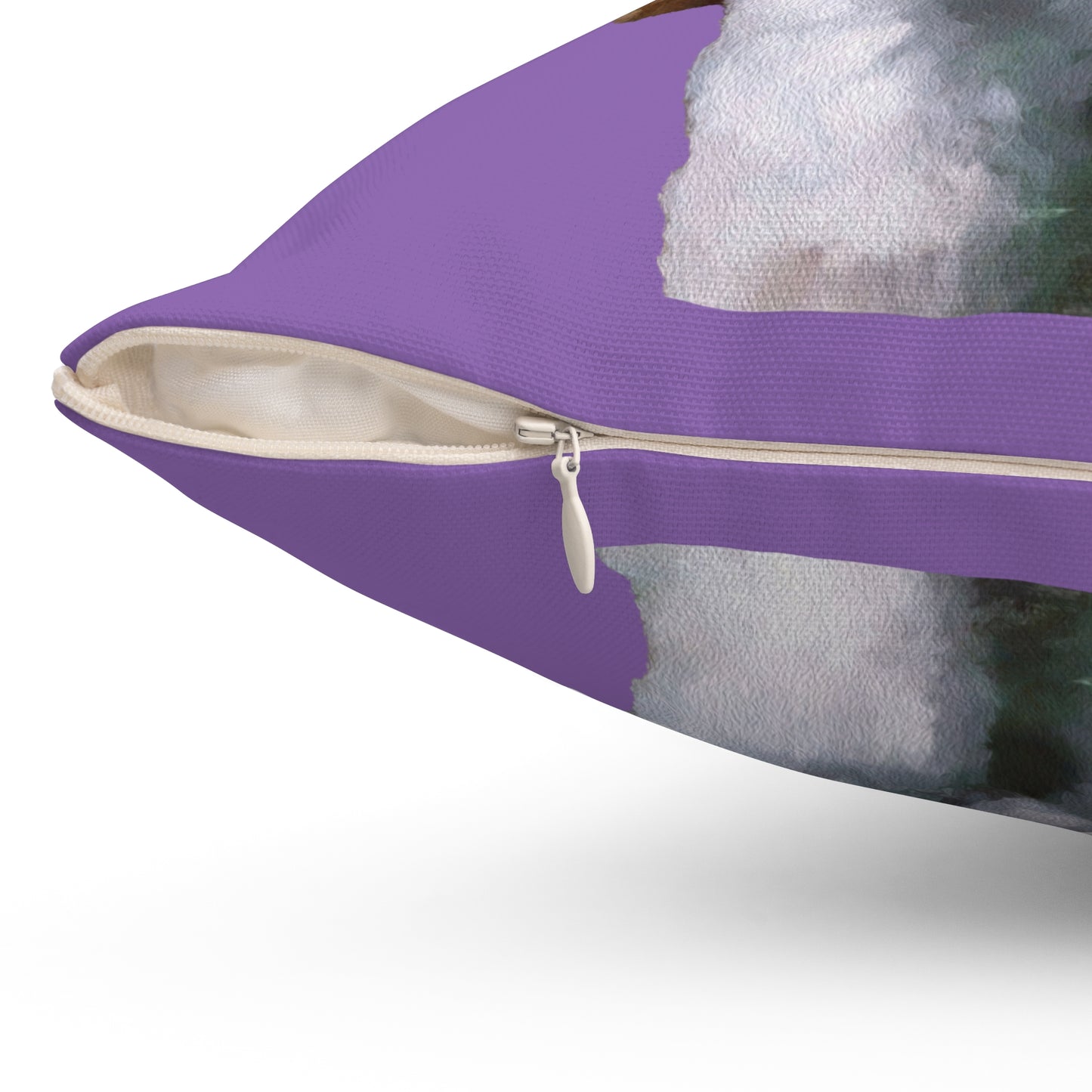 Shih-Tzu Spun Polyester Throw  Pillow