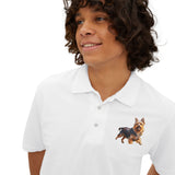 Australian Terrier Men's Piqué Polo Shirt