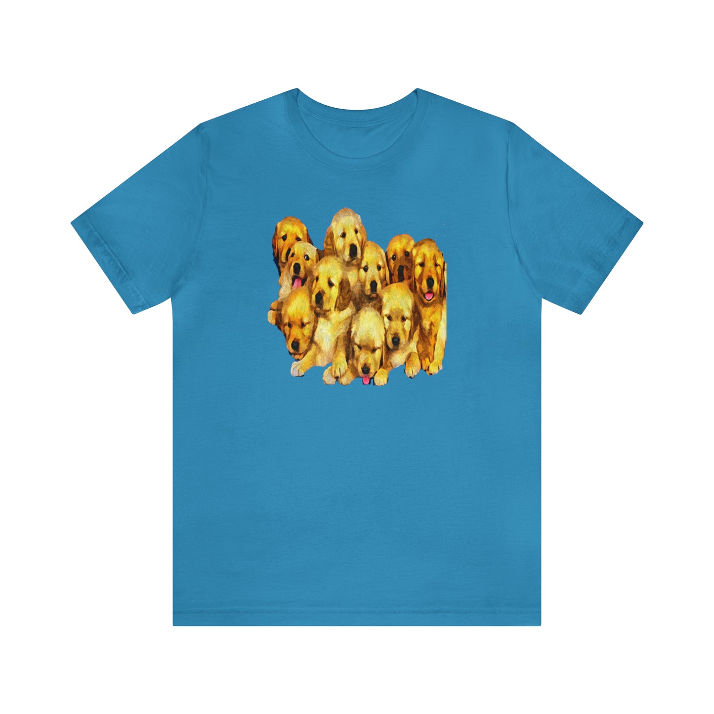 Golden Retriever Puppies Classic Jersey Short Sleeve Tee