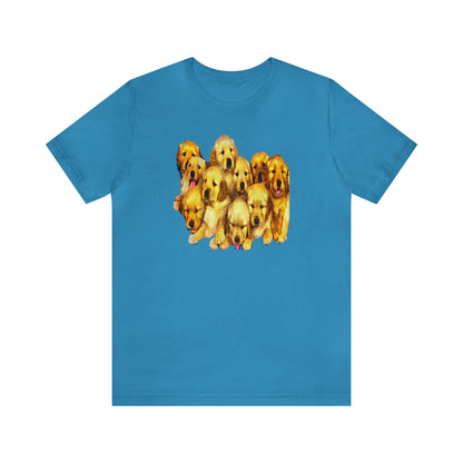 Golden Retriever Puppies Classic Jersey Short Sleeve Tee