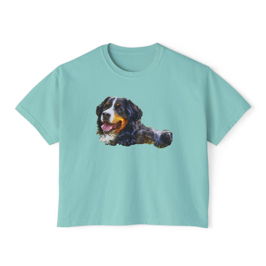 Bernese Mountain Dog #2 - Women's Oversized Boxy Tee