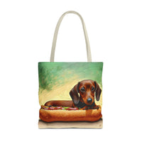 Dachshund  -  Weiner Dog  -- Polyester Tote Bag (AOP)