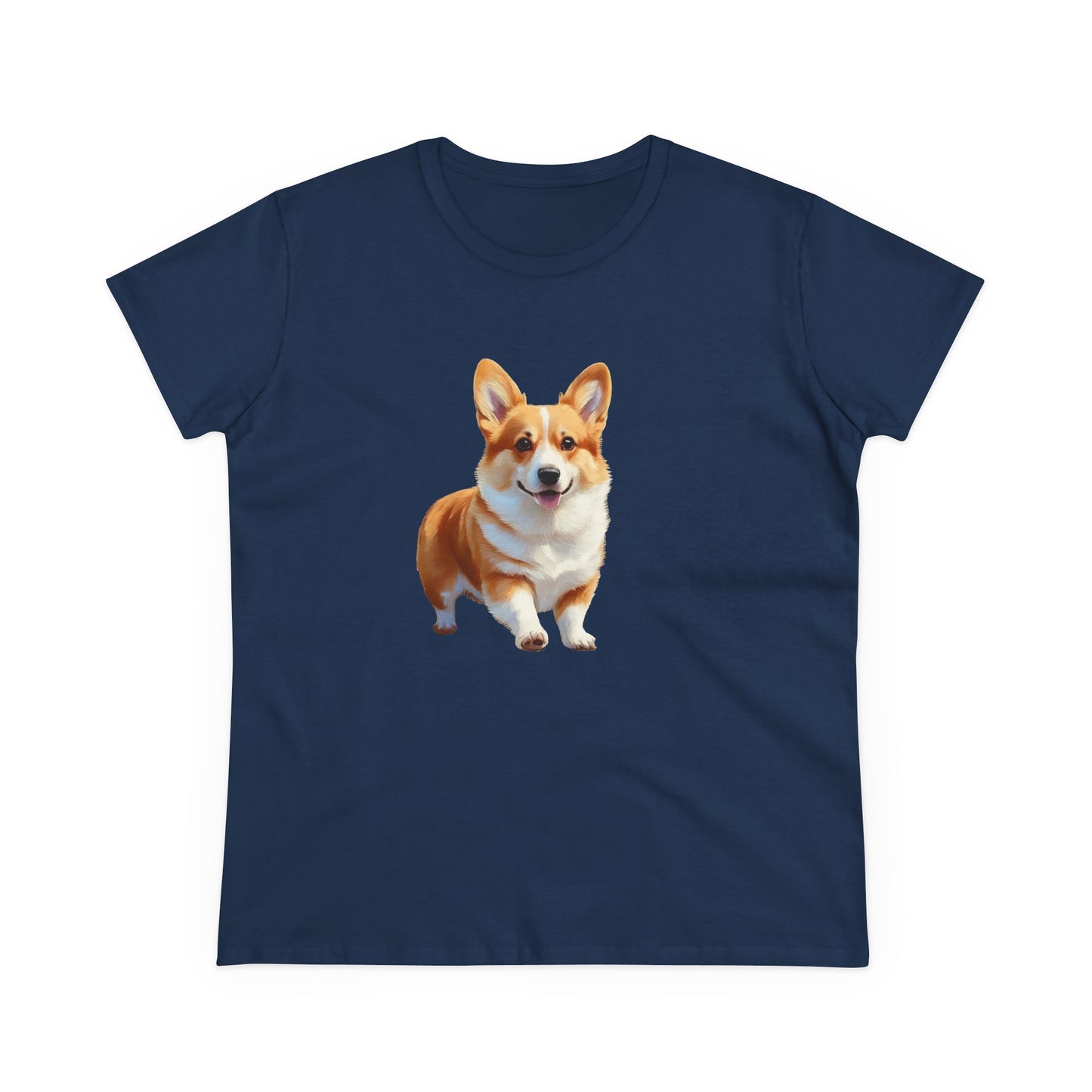Welsh Corgi Puppy - Women's Midweight Cotton Tee
